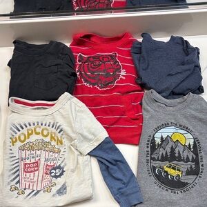 Lot of 5 3T long sleeve shirts